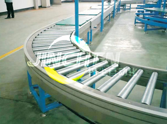 轉(zhuǎn)彎滾筒輸送機